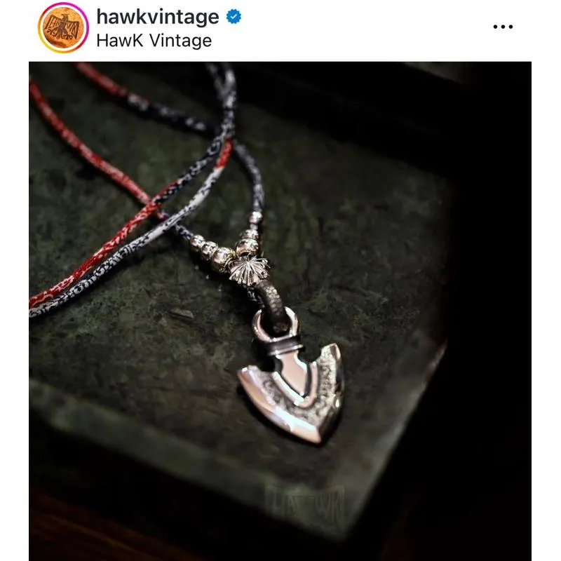【HawK Vintage】經典之作 Jango 金丸晉也 箭頭 矛頭 項鍊 吊墜 銀器 銀飾 JNT-05