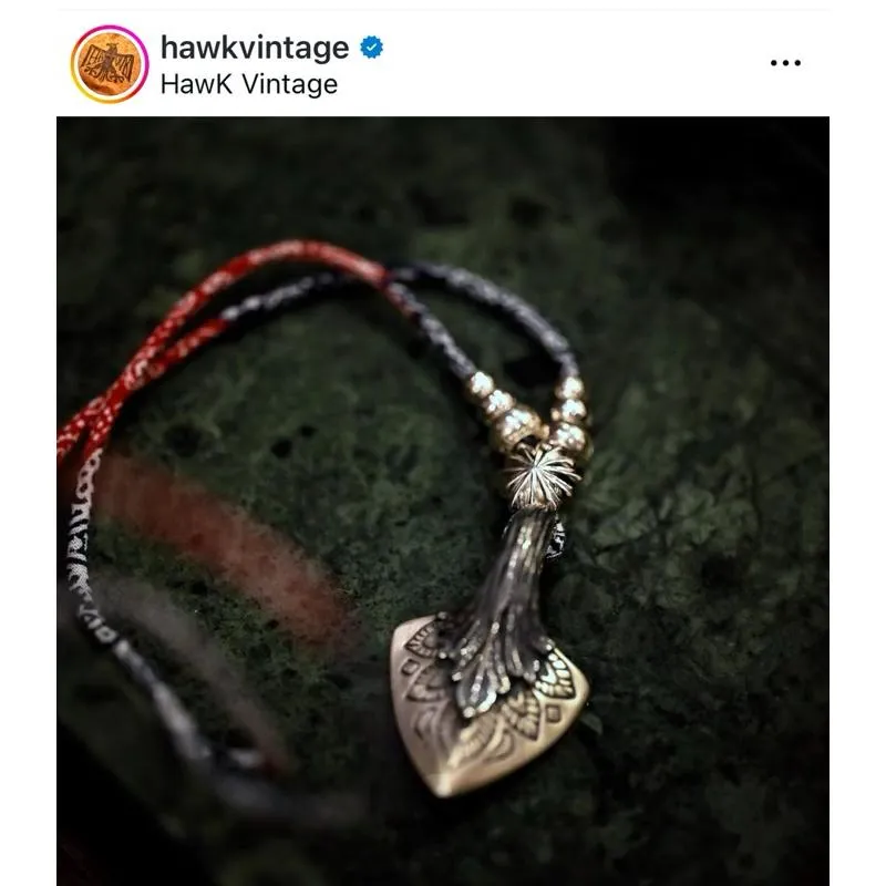 【HawK Vintage】日本手造 Jango 金丸晉也 曼陀羅 箭頭 葉刀 矛頭 項鍊 吊墜 LEAF KNIF