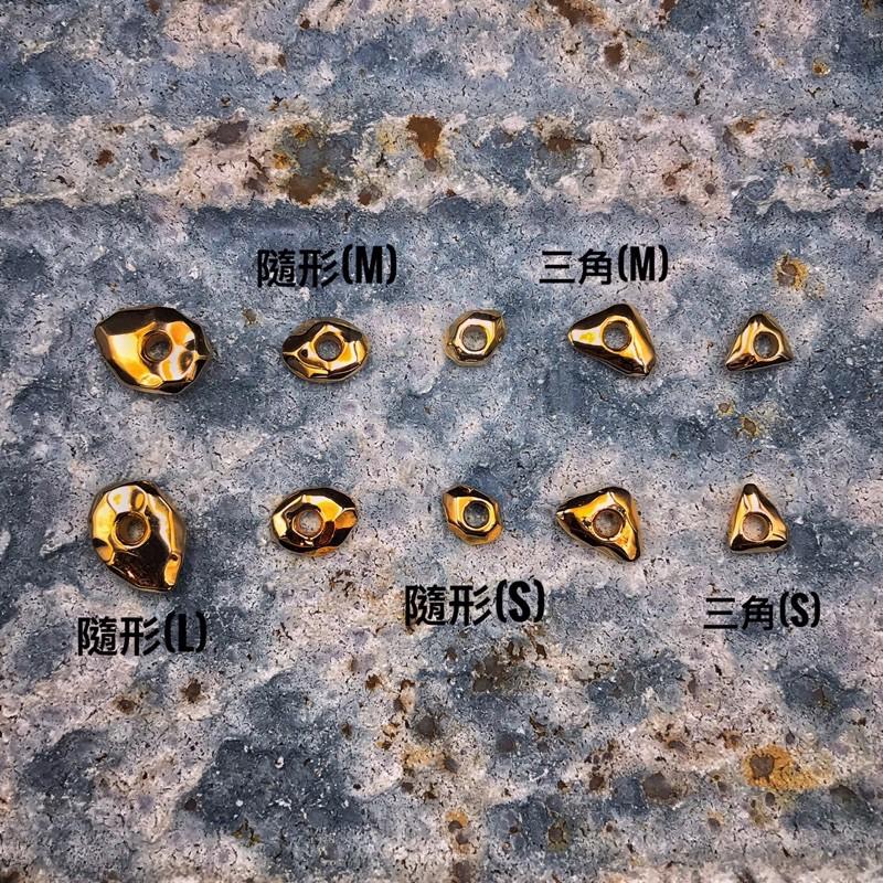 【Hawk Vintage】特注 金石 隨形 三角 金松石 串珠 銀器 搭配 串珠 (Goros 菊地健 適用)