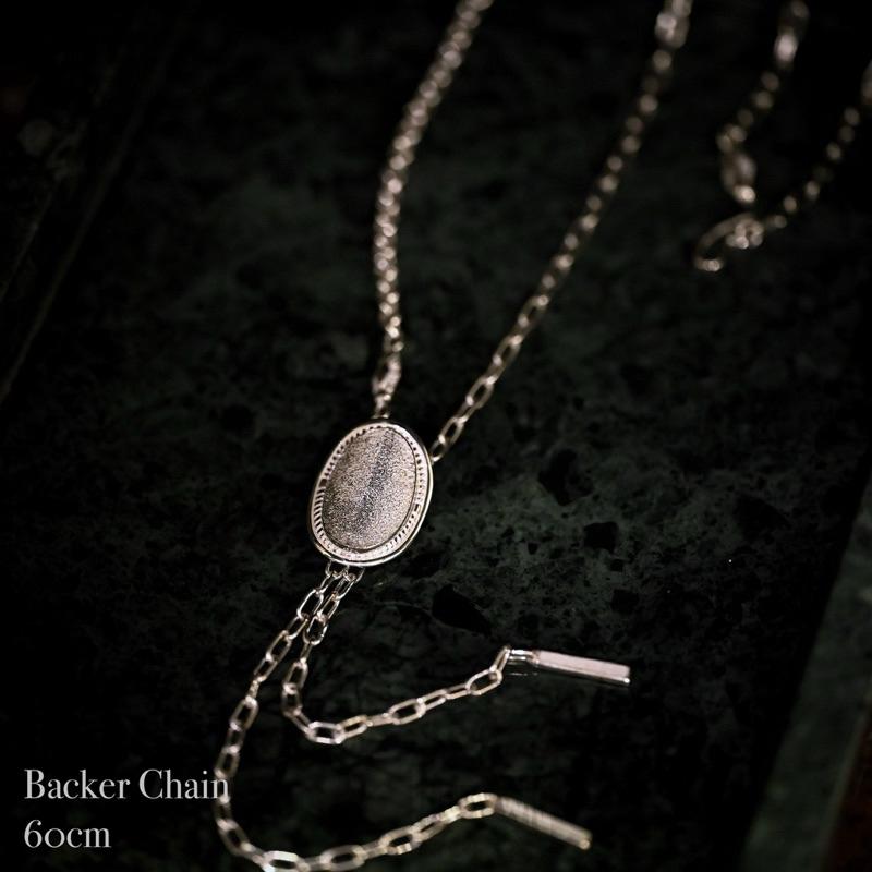 【HawK Vintage】Yusuke Kosaka 小坂雄介「 Backer 」流蘇 銀釦 隔珠 銀鍊 鍊組 項鍊