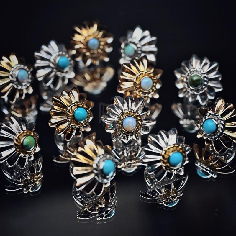 【Hawk Vintage】特注 原創 寶石海星 金 阿波羅珠 金貝 串珠 束珠 調節珠 松石 Opal