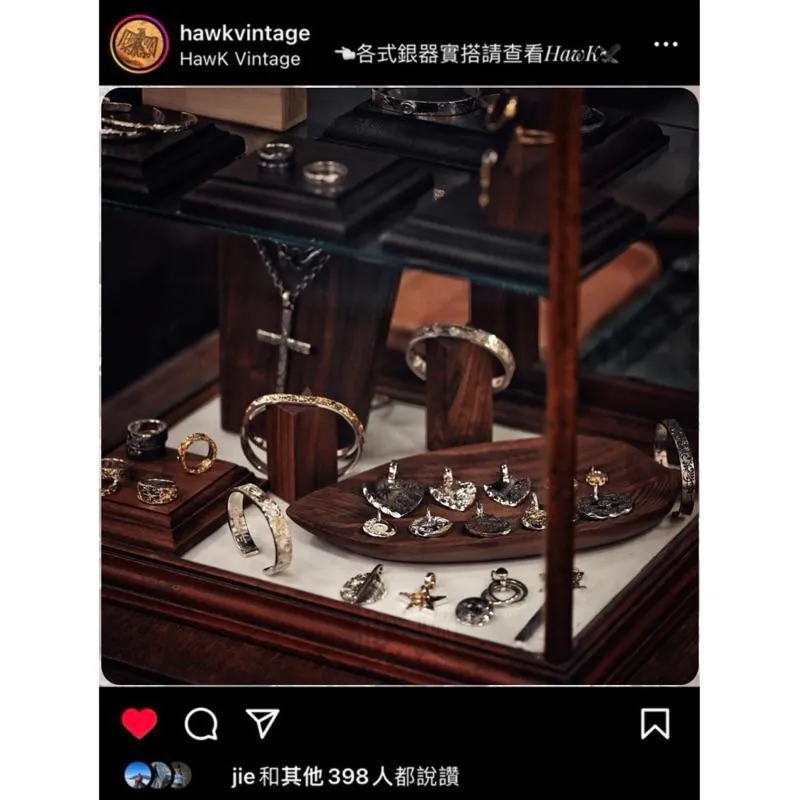 【Hawk Vintage】日本手造 Jinny's 國本正典 唐草 銀十字 十字架 項鍊 吊墜