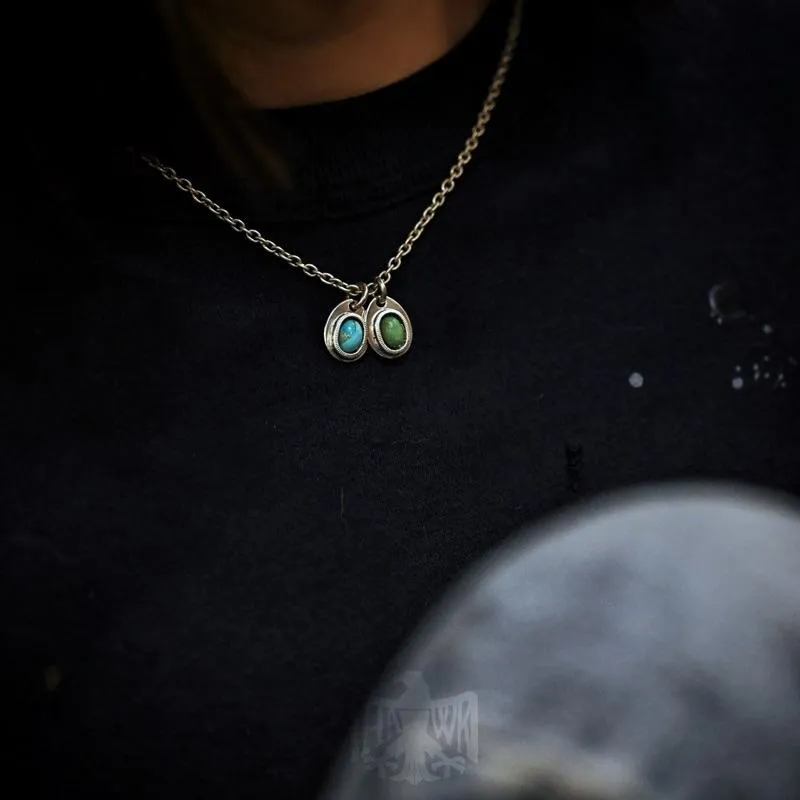 【HawK Vintage】搭配神物 特注 North Works 銀幣 松石 寶石 銀牌 吊牌 掛墜 TQC 03