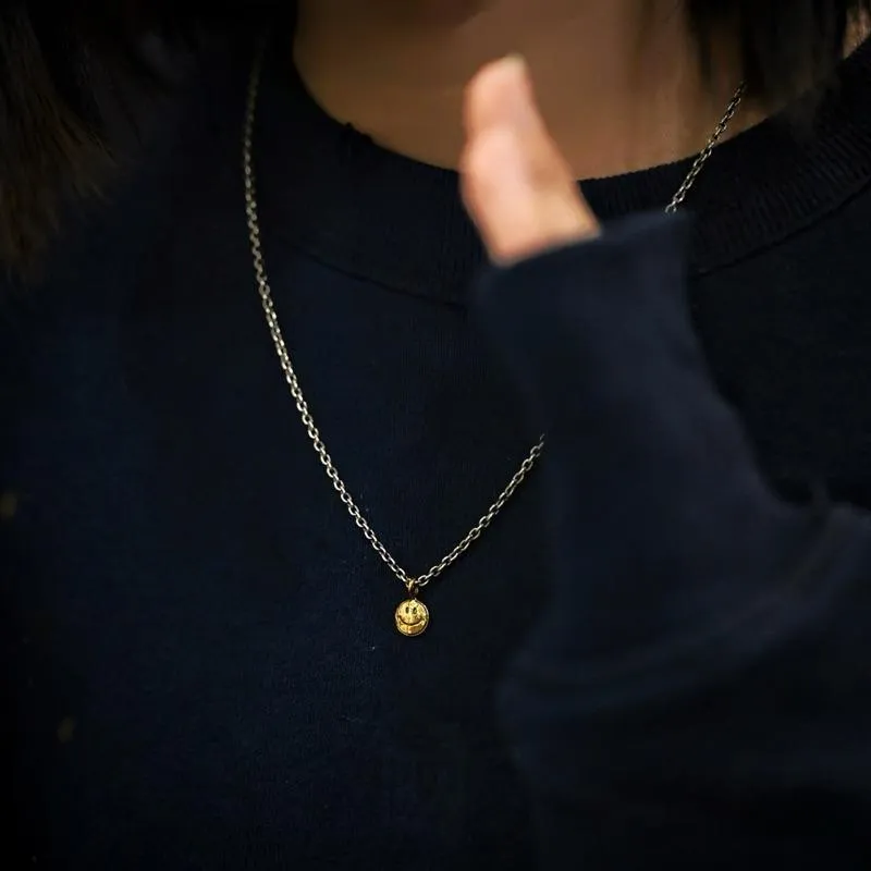 【Hawk Vintage】特注 North Works 金幣 黃金 笑臉 吊墜