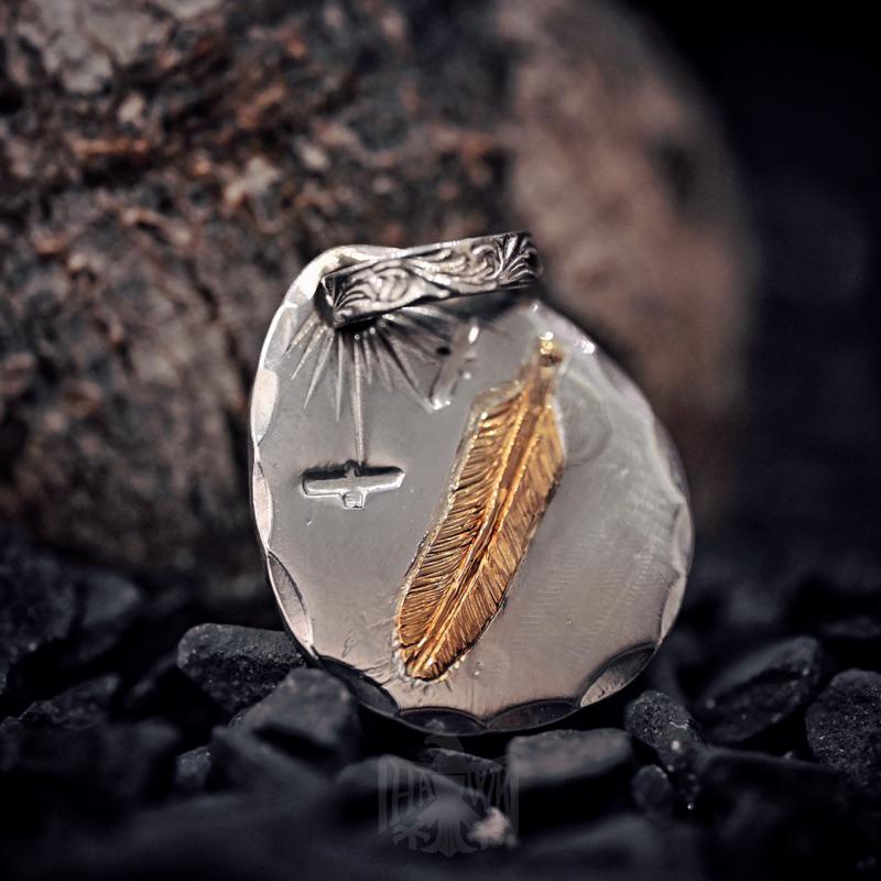 【Hawk Vintage】Nishi HandMade 內山裕司 手彫 金羽 鎏金 本彫 銀餅 餅
