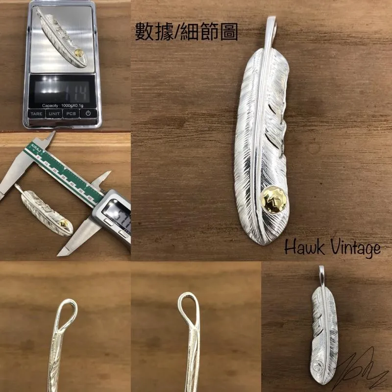 【HawK Vintage】KenKikuchi 菊地健 小先金羽毛