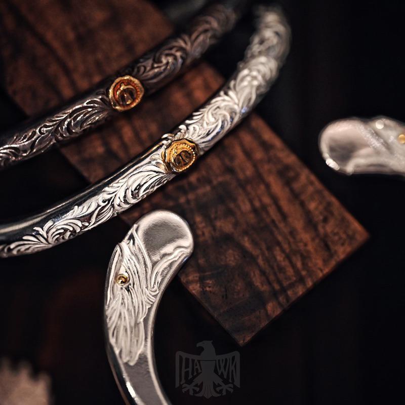 【HawK Vintage】Ken Kikuchi 菊地健 唐草 四目 手鐲 手環 鷹顏