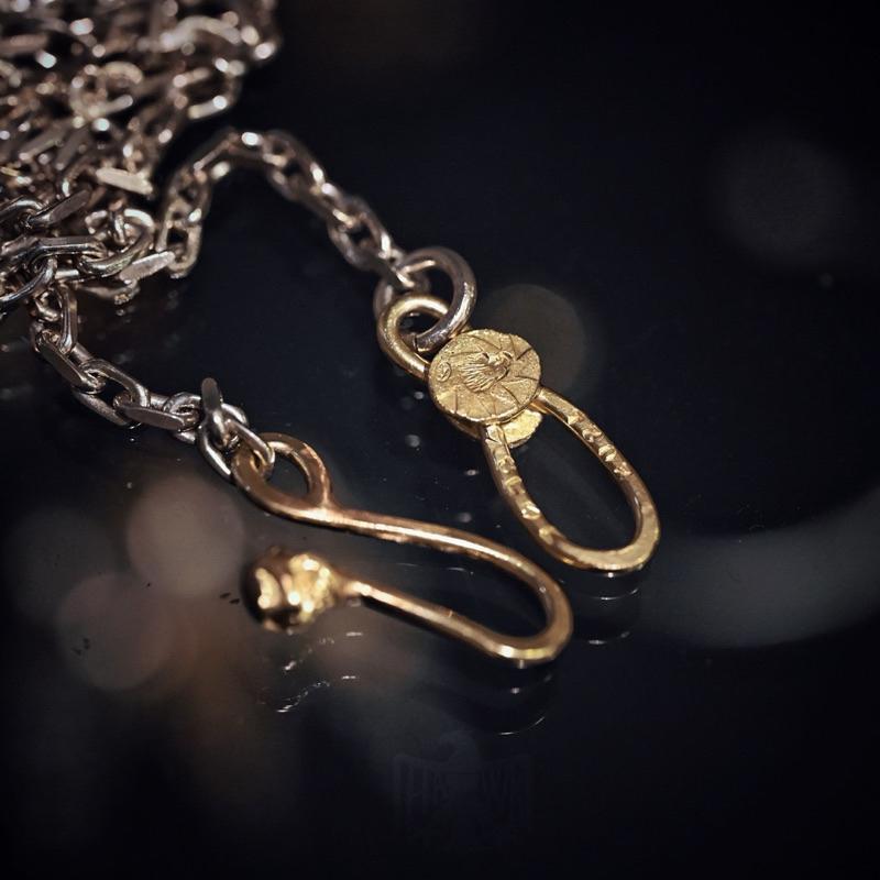 【Hawk Vintage】 《Stop Light Co 高山隆》 山頂 手敲 金勾 金環 角鍊 銀鍊 項鍊