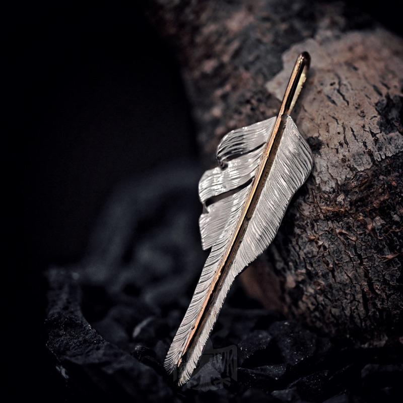 【Hawk Vintage】Nishi HandMade 內山裕司 手彫 芯金 風斬 羽毛