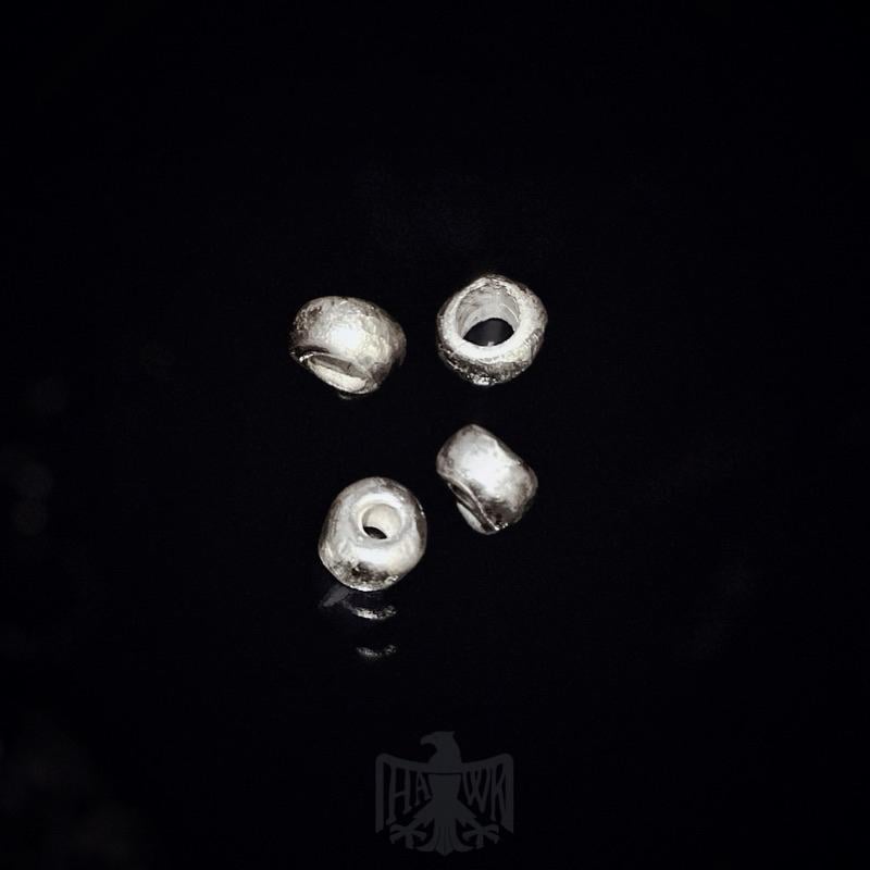 【Hawk Vintage】 《Stop Light Co 高山隆》手敲 銀珠 大孔 案串珠 項鍊 吊墜