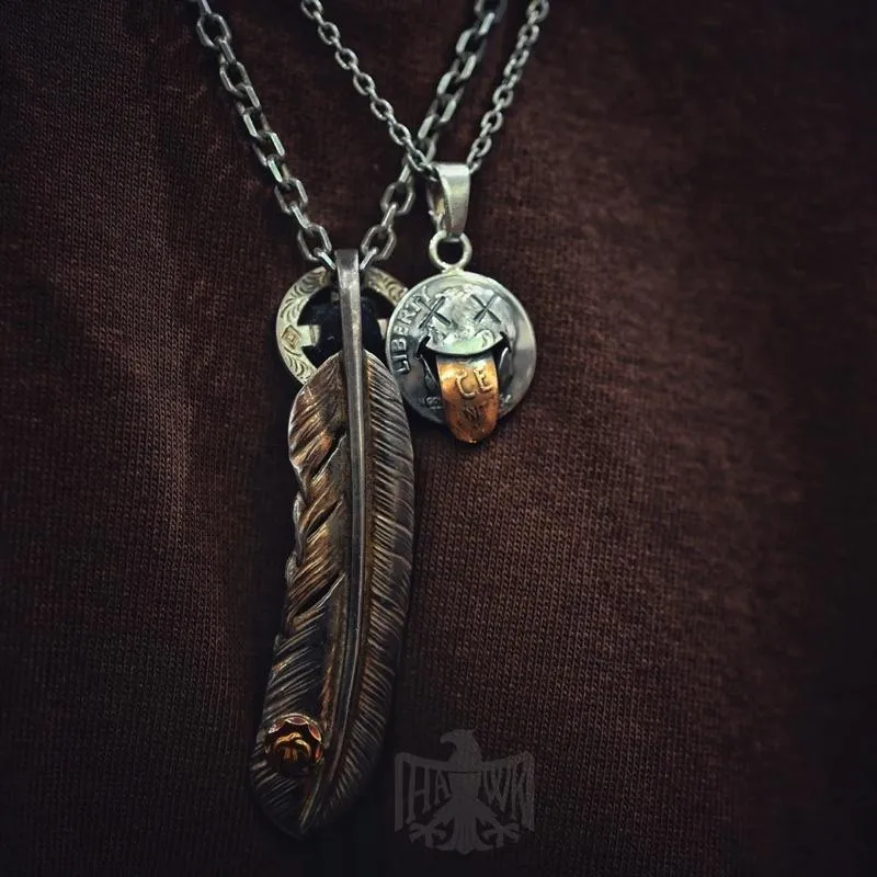 【HawK Vintage】North Works  涅槃 笑臉 吐舌 項鍊 銀幣 項鍊 N- 613