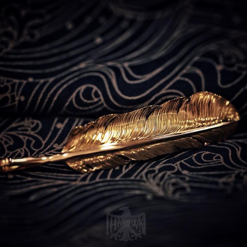 【HawK Vintage】特注 Yusuke Kosaka 小坂 雄介 K18 ArtWorK「BestEver」金羽