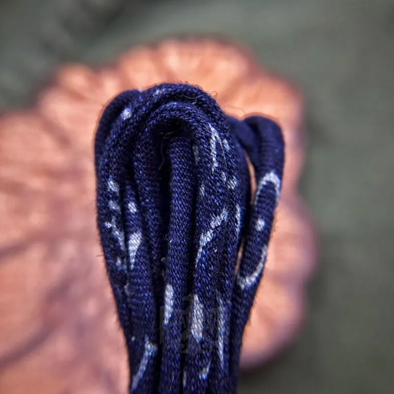 【HawK Vintage】YVES 古布繩｜藍染變形蟲｜串珠 項鍊 Goros 菊地健 La Key 羽毛 銀器 適用