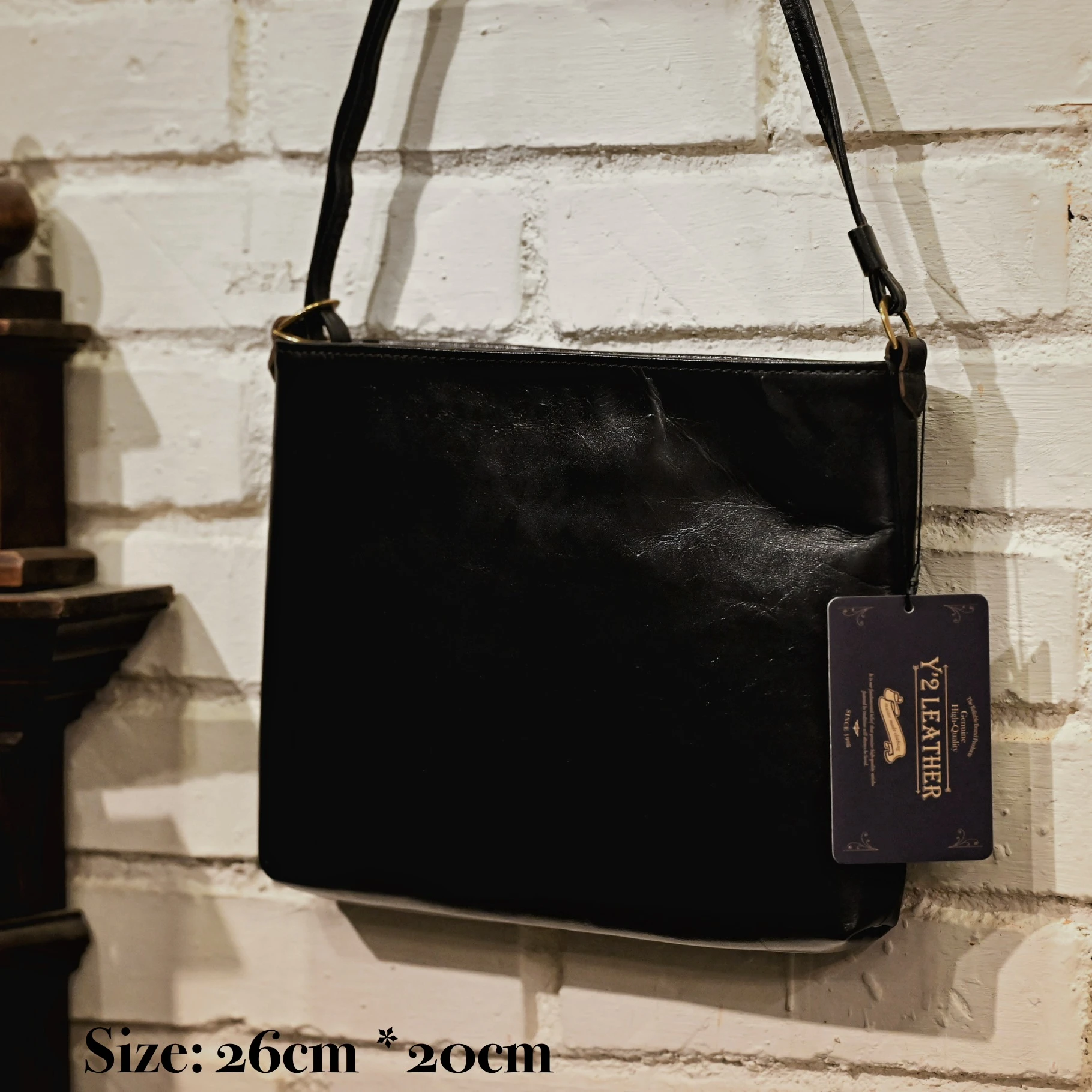 【HawK Vintage】｜Y2 Leather｜日本手造 馬皮 茶芯 小包 肩背包 側背包
