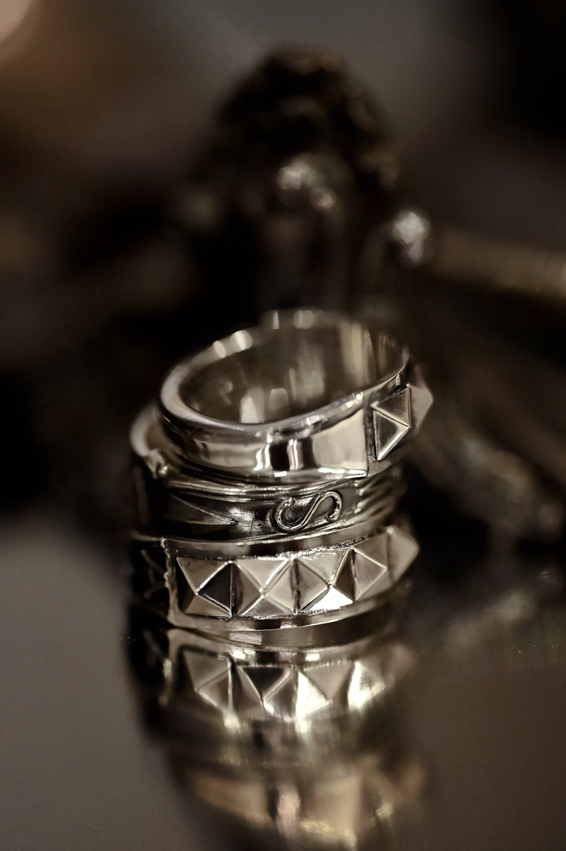 【HawK Vintage】｜Blind Man Togs｜ BMT 古董重製 窄款 Studs 鉚釘 銀餐具 戒 戒指