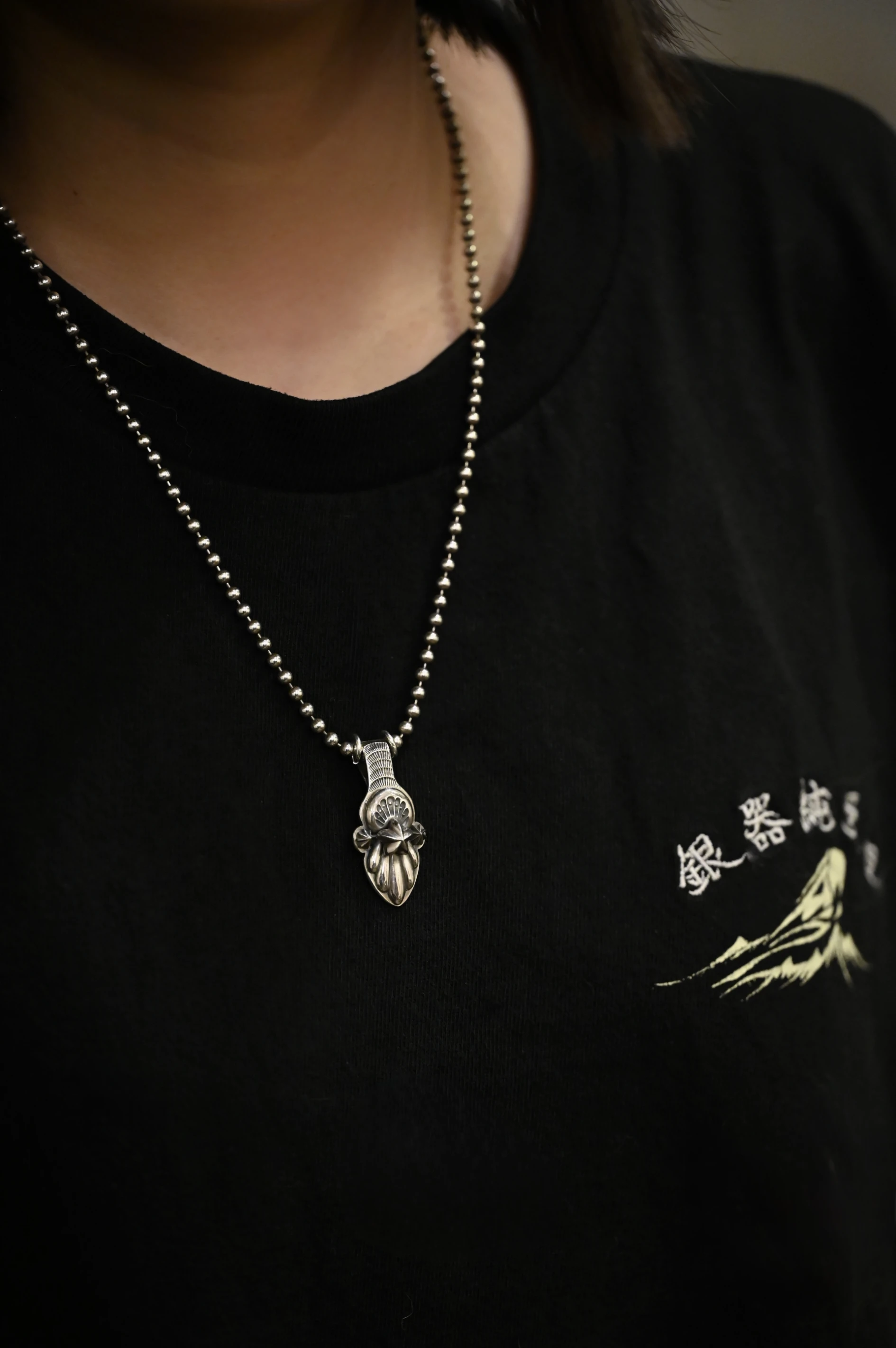 【HawK Vintage】｜Mt.Hill ｜日本手造 光芒 太陽 耀斑 打印 星星 吊墜 項鍊 珠鍊