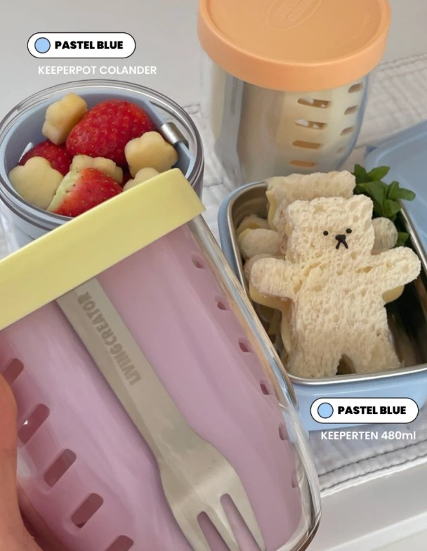 韓國製造 Living Creator 多用途保鮮盒 水果碗 沙拉碗 600ml