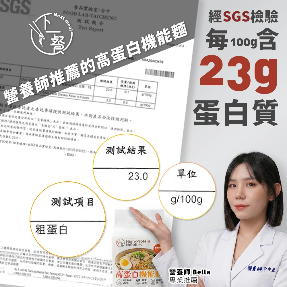 高蛋白機能麵-雙口味免運組12包