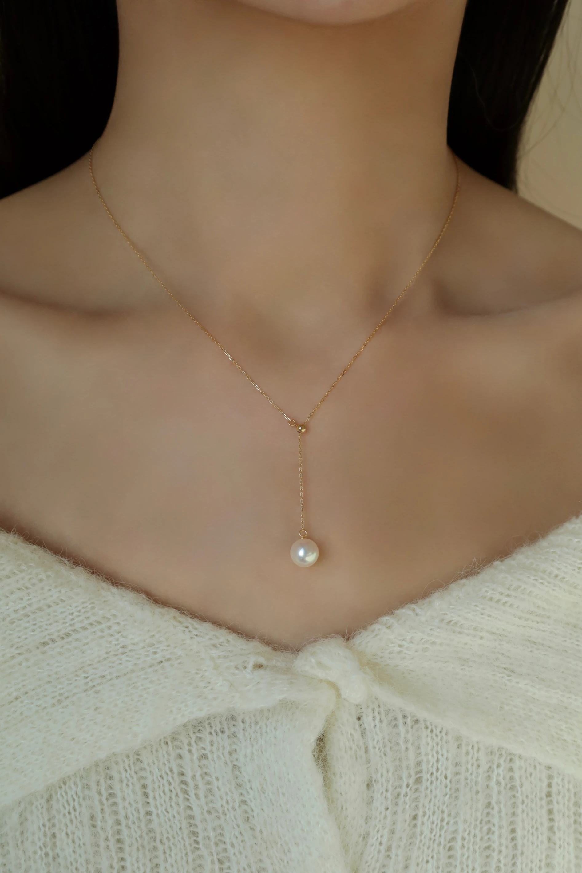 18K Selene Akoya珍珠項鍊