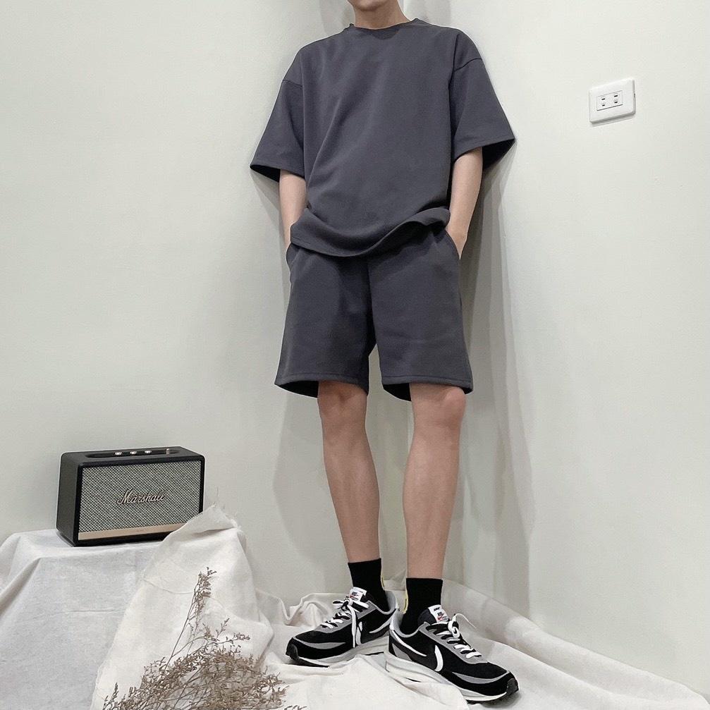 ■3LINE.S售完不補■韓國 套裝 情侶裝 短袖 短T 個性 簡約 日系 寬鬆版型 男女不拘（A902)