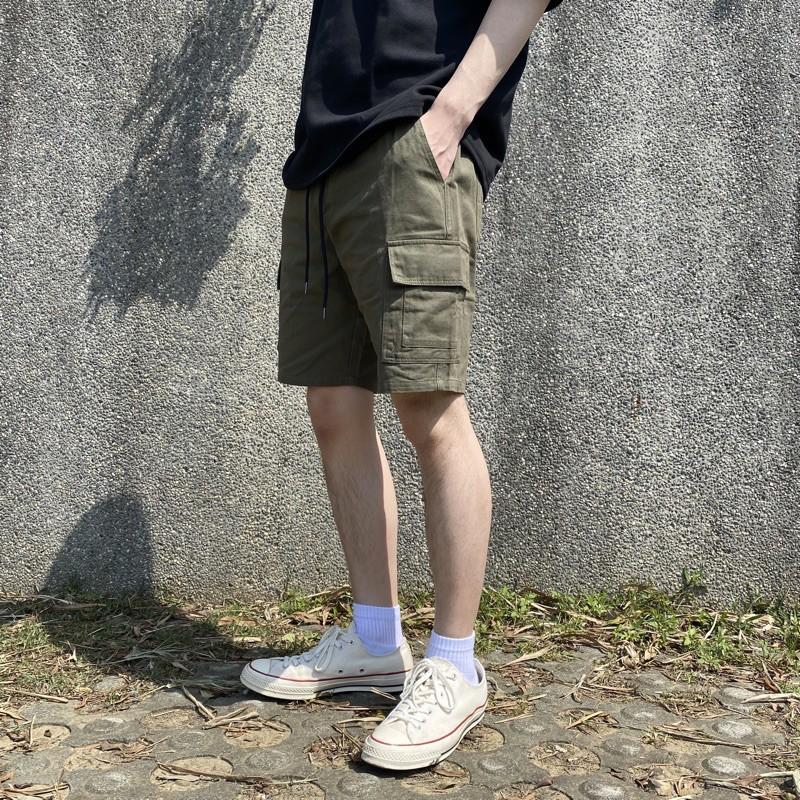 ■3LINE.S售完不補■韓國 工裝短褲 工作褲 工作短褲 短褲 神作 口袋短褲 夏天必穿 男女皆可