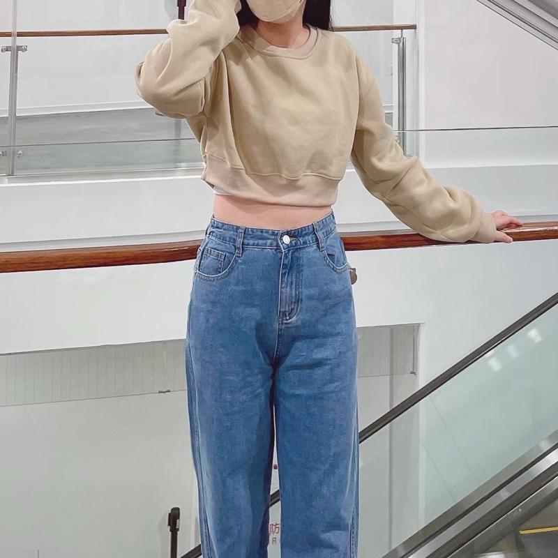 ■3LINE.S賠本出清■韓國 大學T 素面 情侶 落肩版型 12色選擇 男女不拘（33008）