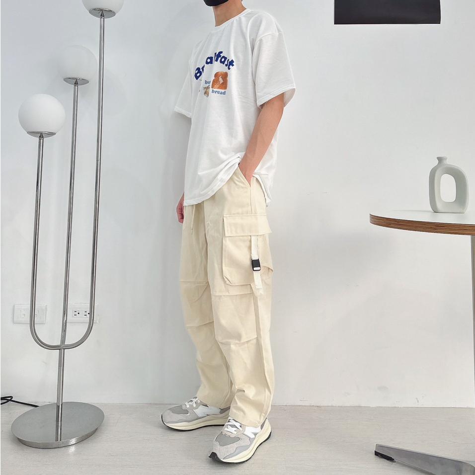 ■3LINE.S售完不補■工裝寬褲 重工裝 打摺褲 日系寬褲 長褲 工裝 情侶褲 寬鬆版型