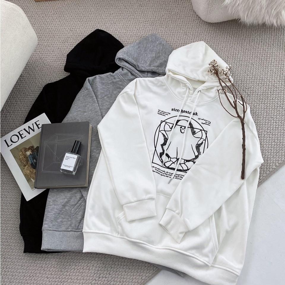■3LINE.S售完不補■幽靈鬼鬼 大學T 長袖 銀弧絨 刷毛 OVERSIZE 寬鬆版型 男女不拘(7009)