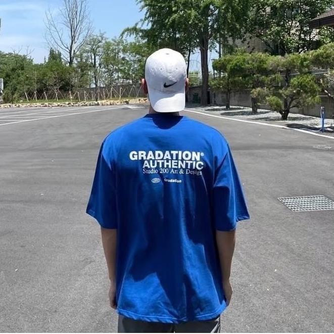 ■3LINE.S■GRADATION 純棉材質 7.6OZ 短袖 短T 寬鬆版型 男女不拘(0032)