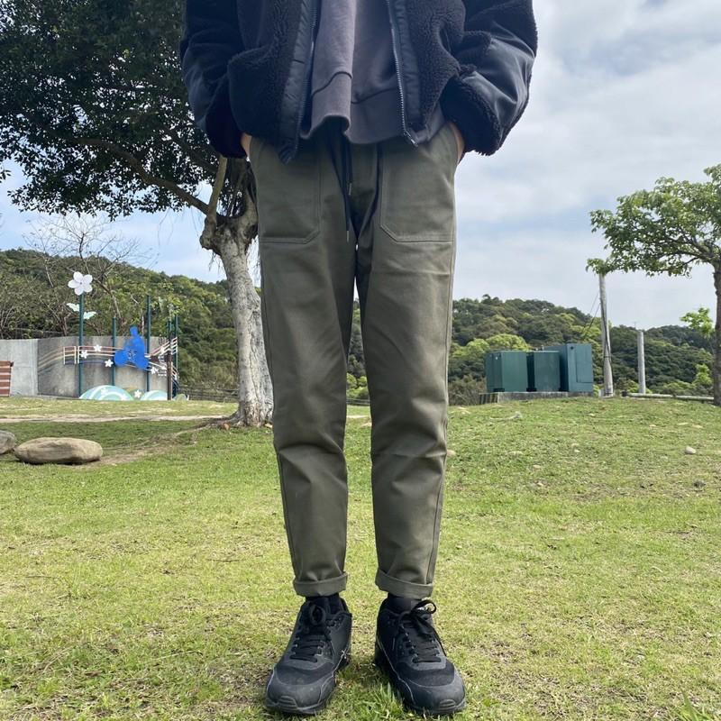 ■3LINE.S售完不補■韓國 工裝長褲 工裝褲 工作褲 素褲 直筒 長褲 工裝 軍裝 修身 寬褲（33007）