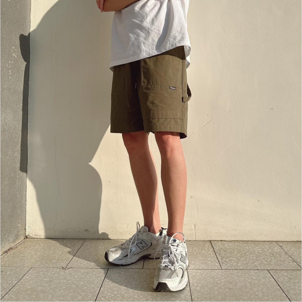 ■3LINE.S賠本出清■工裝短褲 斜紋布 純棉短褲 休閒短褲 情侶短褲 寬鬆短褲 短褲 薄款