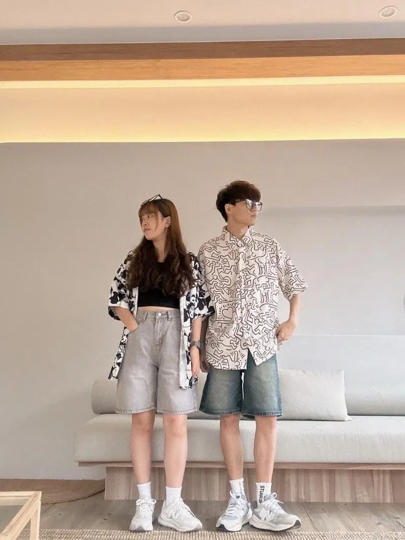 ■3LINE.S售完不補■經典刷色牛仔短褲 後鬆緊設計 CLEANFIT 中性風 水洗牛仔 復刻款式 寬鬆版型 男女不拘