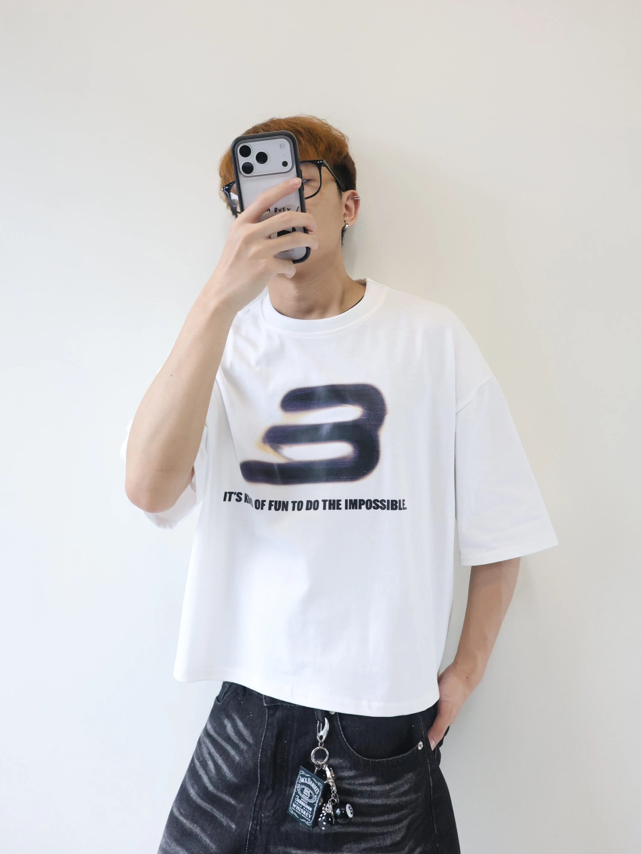 3LINESMADE經典BOXY短寬美式印花