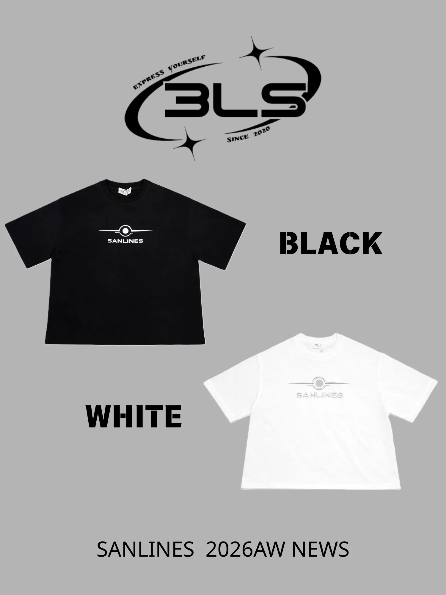 3LINESMADE經典BOXY短寬反光T