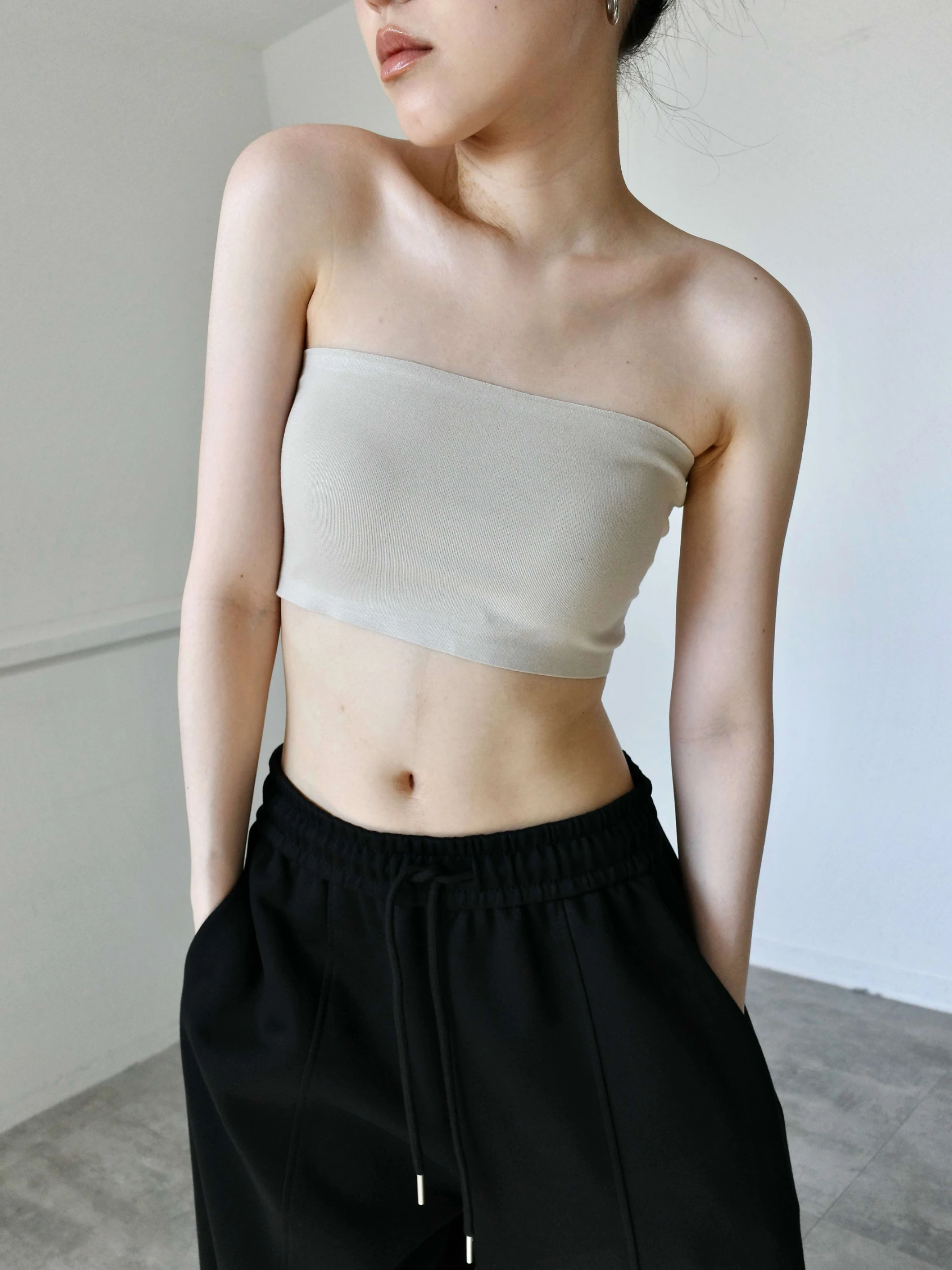 後扣平口Bra Top