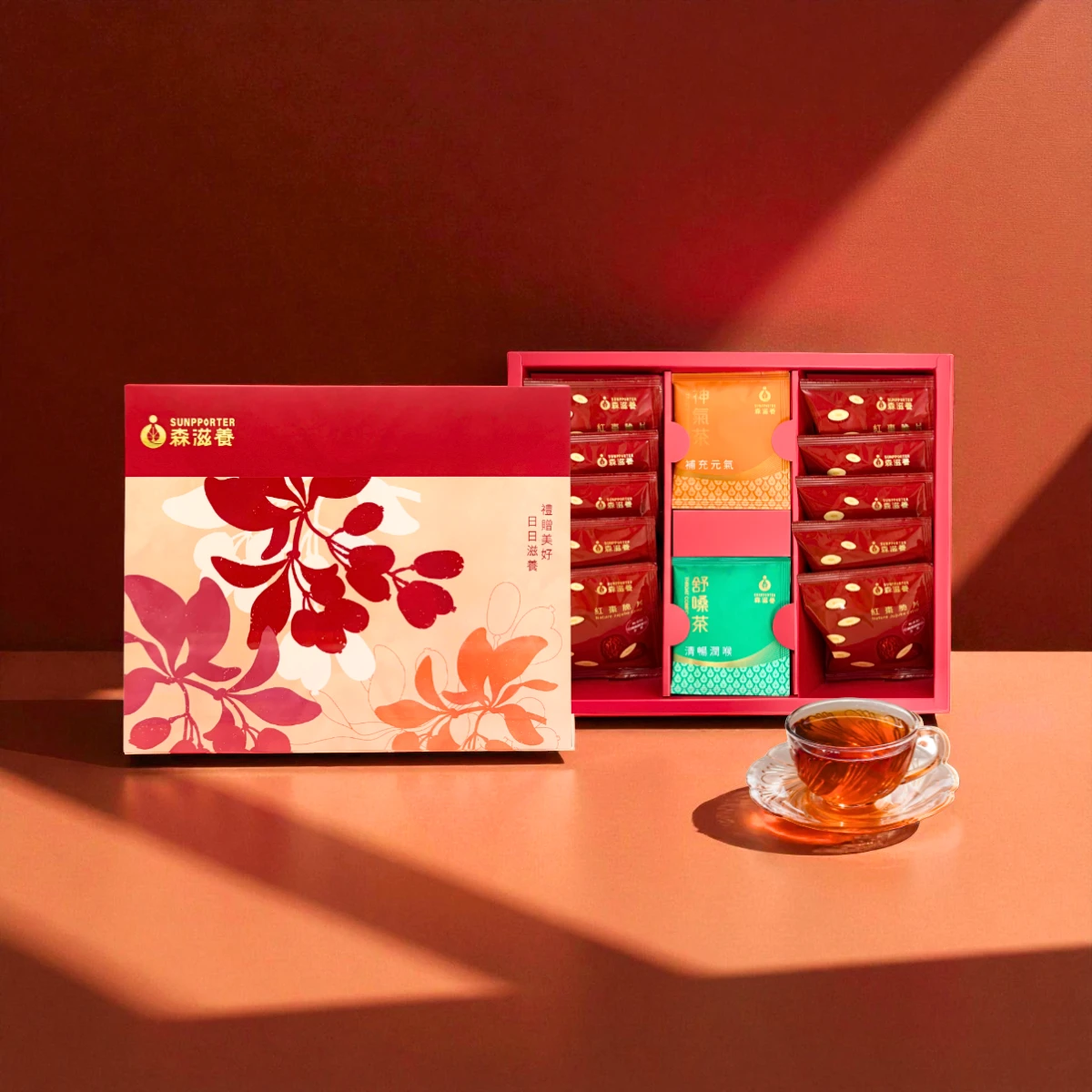 丹華韻禮 – 紅棗脆片萃養茶禮盒(20入/盒)附提袋