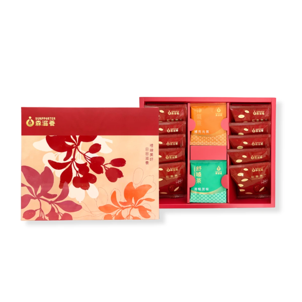 丹華韻禮 – 紅棗脆片萃養茶禮盒(20入/盒)附提袋