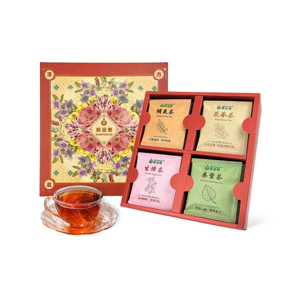 花悅之禮 – 經典漢方茶禮盒(12入/盒)附提袋