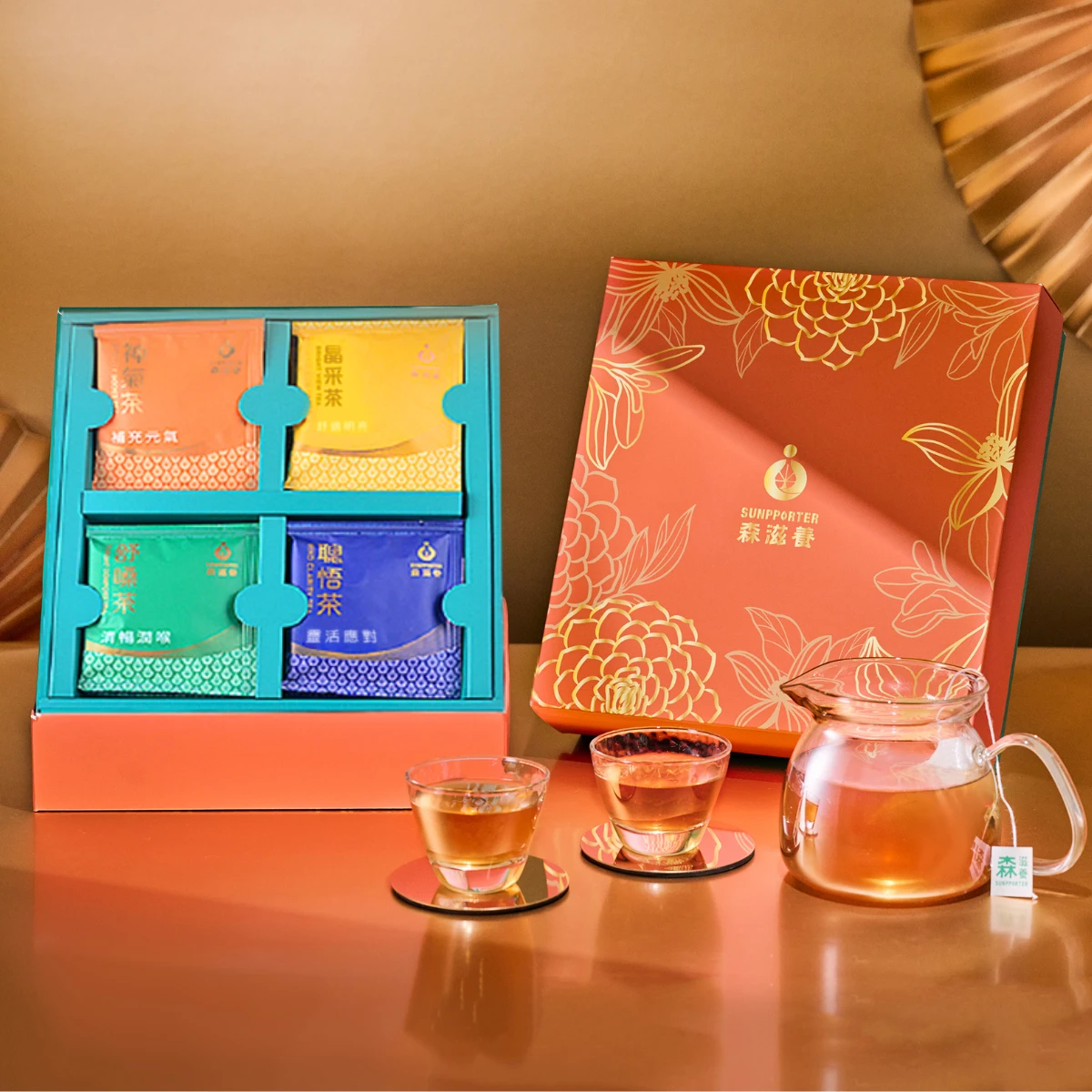 花耀巧禮 – 萃養漢方茶禮盒(12入/盒)附提袋