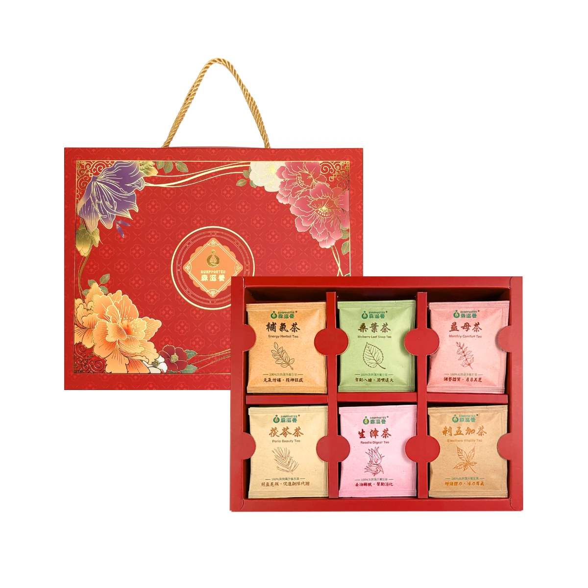 富貴漢方 – 經典漢方茶禮盒(30入/盒)附提繩
