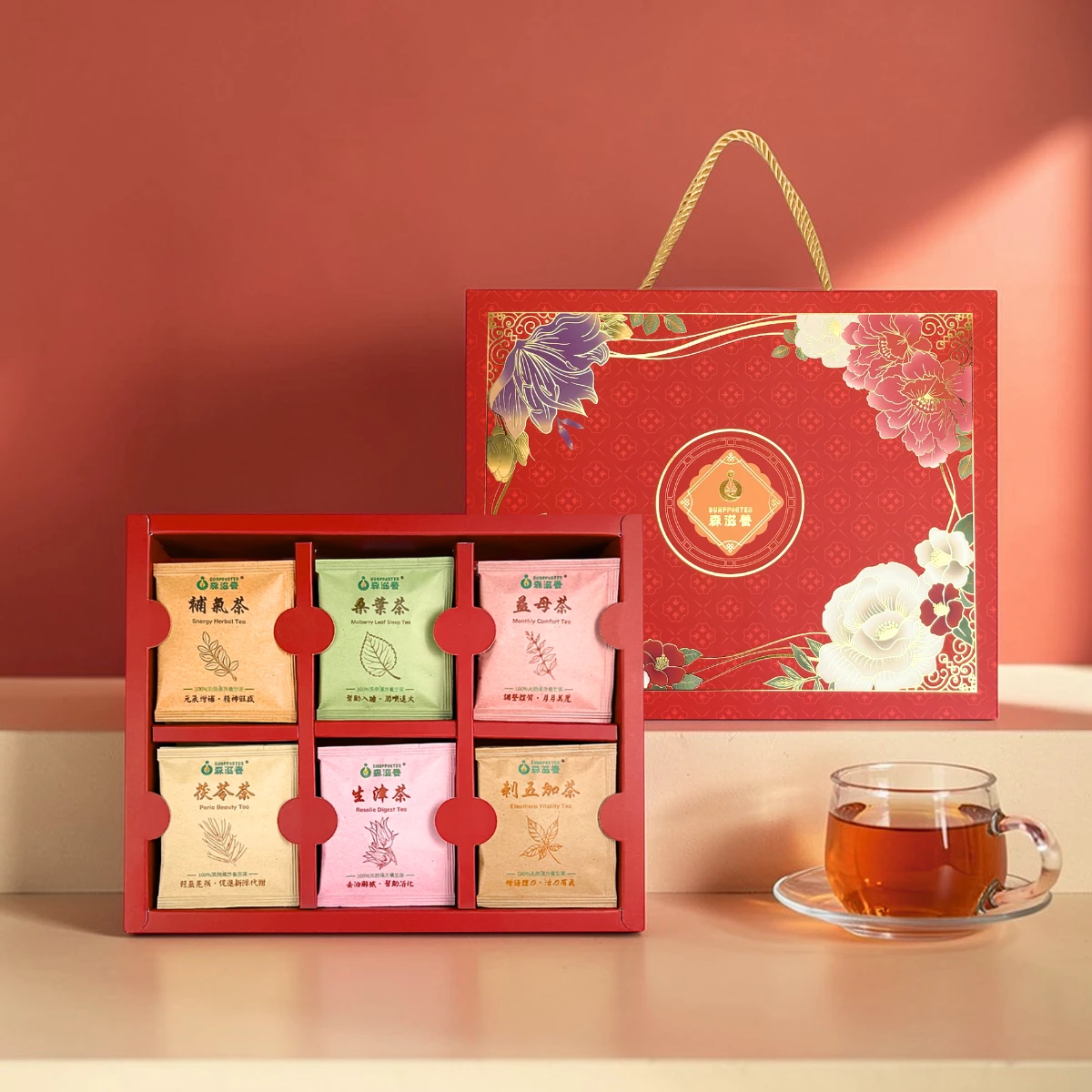 富貴漢方 – 經典漢方茶禮盒(30入/盒)附提繩