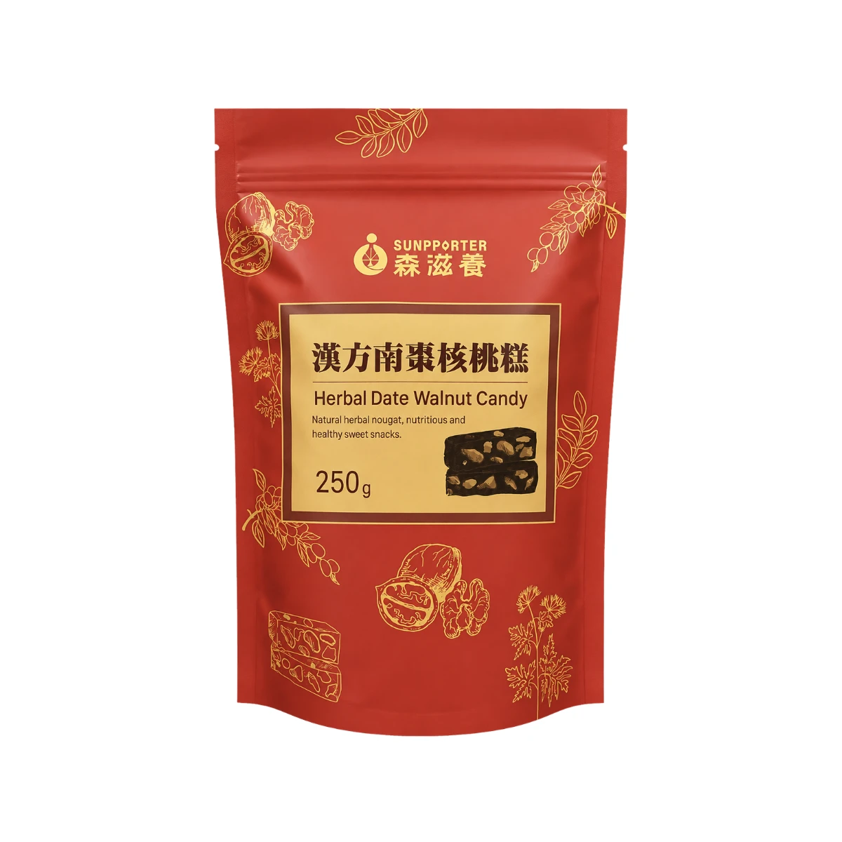 漢方補氣南棗核桃糕(250克/包) – 綜合口味