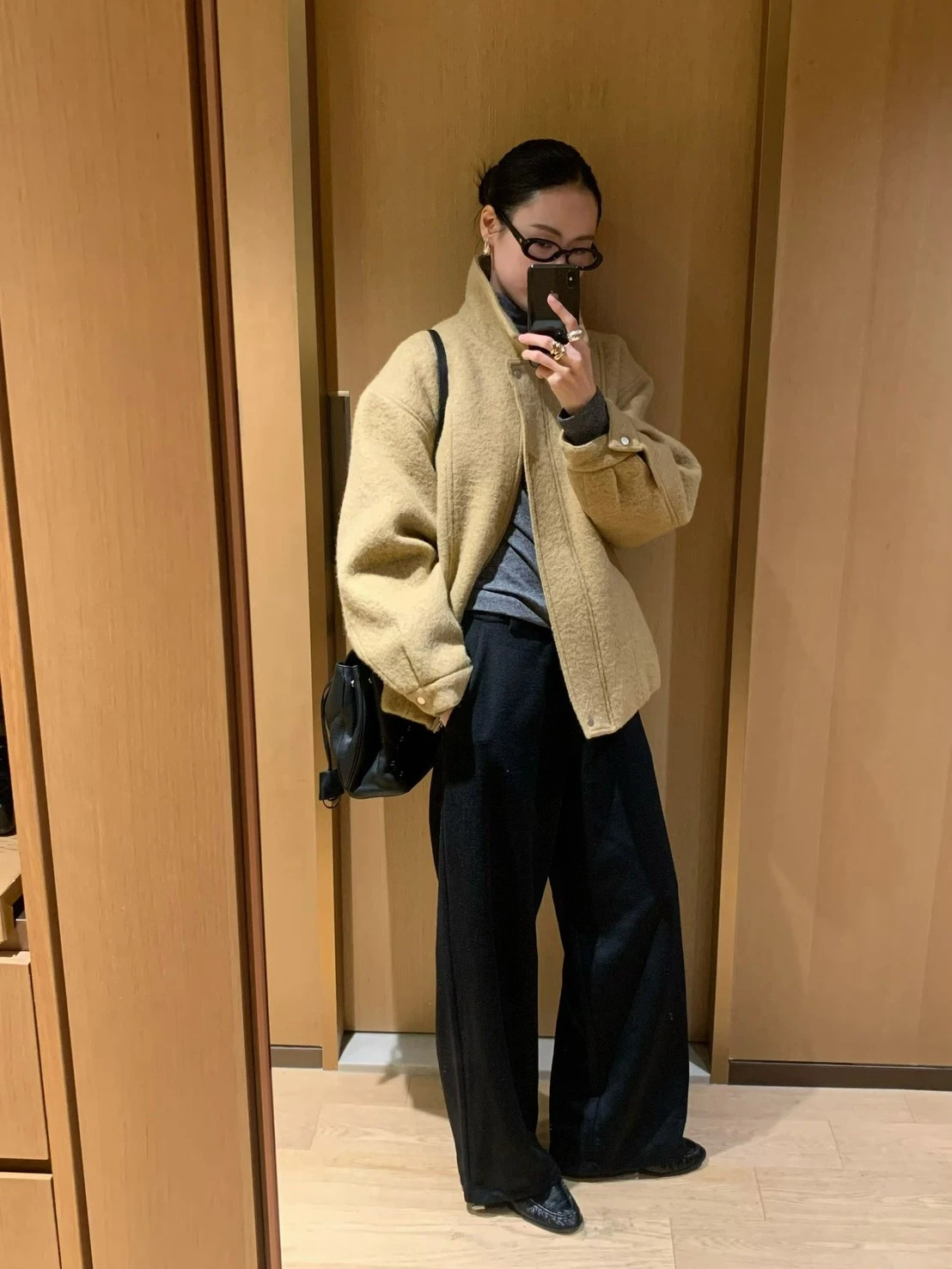 (現貨)羊駝夾棉外套