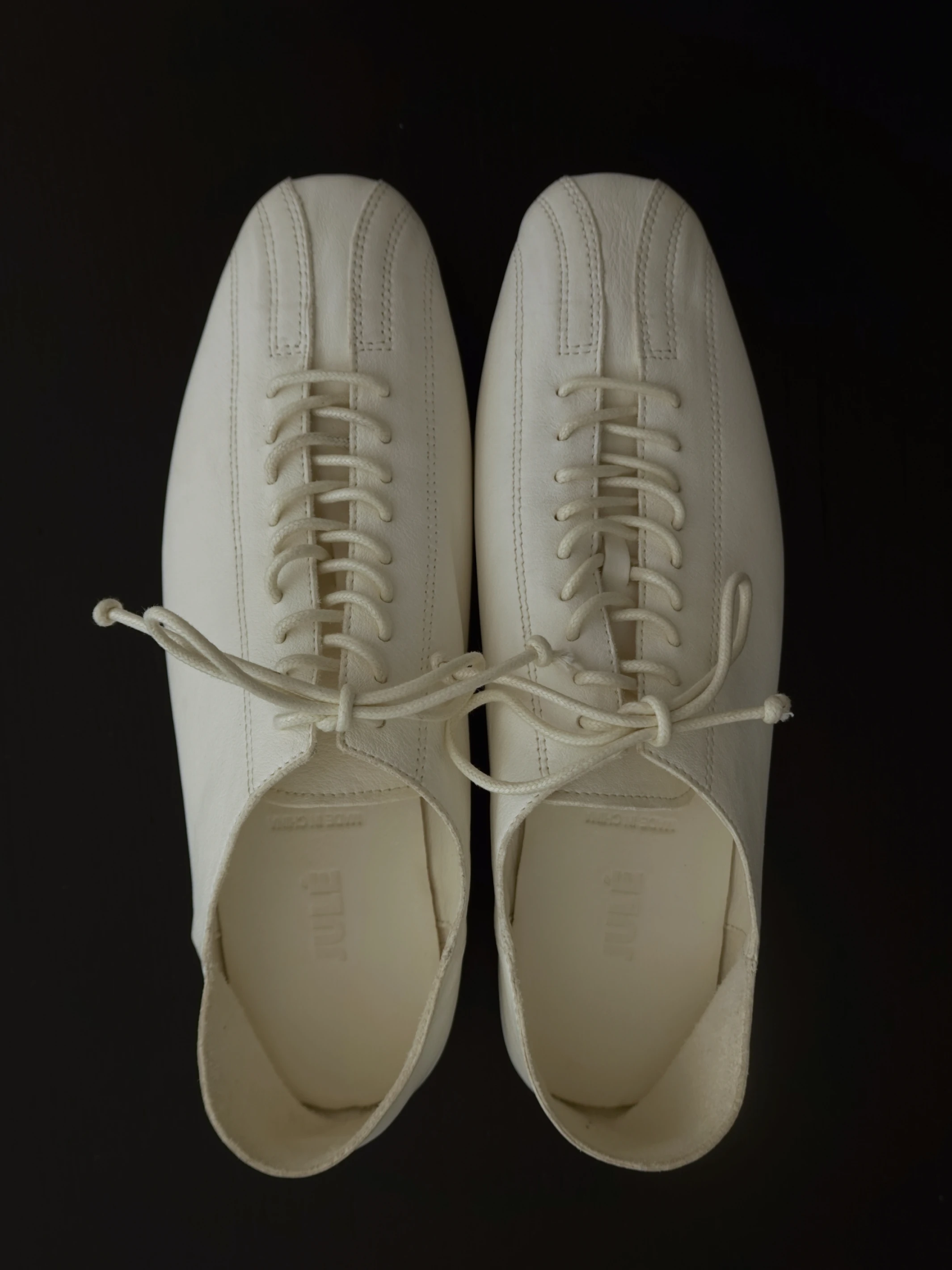 Lambskin Classics ｜羊皮德訓綁帶皮鞋(米白)
