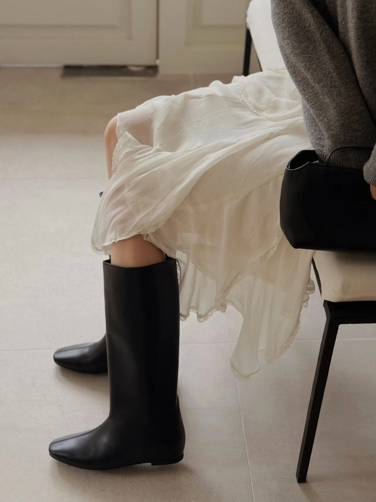 Hidden Wedge Boots ｜隱形楔型長筒靴