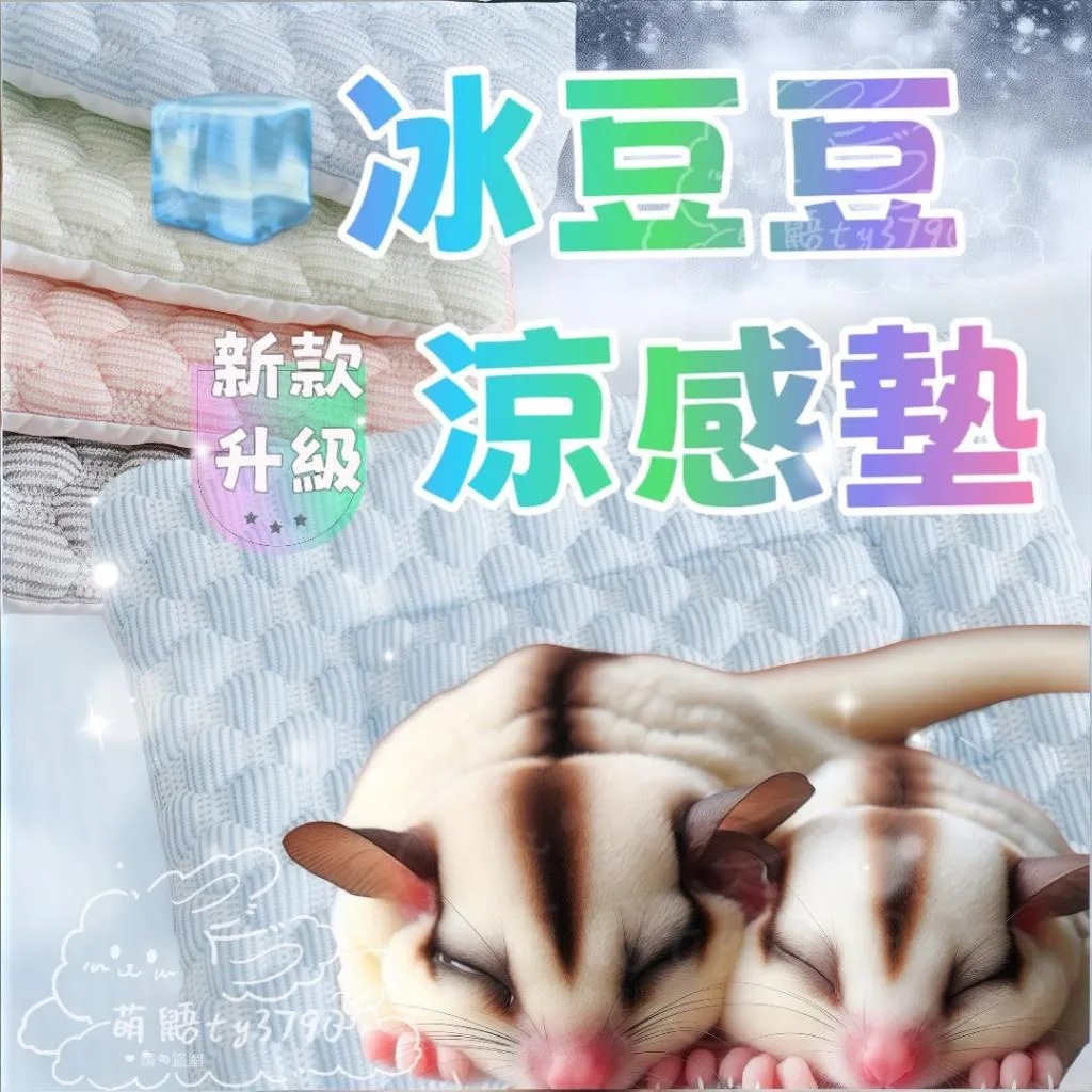 【萌鼯】❄️新升級-冰豆豆涼感墊⚡【熱銷中】蜜袋鼯夏季降溫神器➔