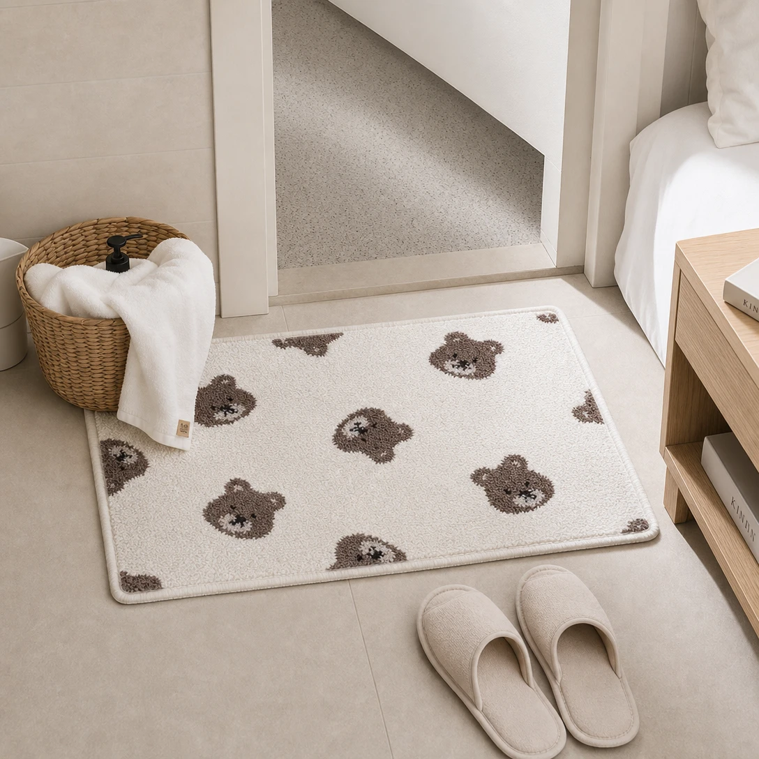 Cozy Bear熊熊絨感地毯
