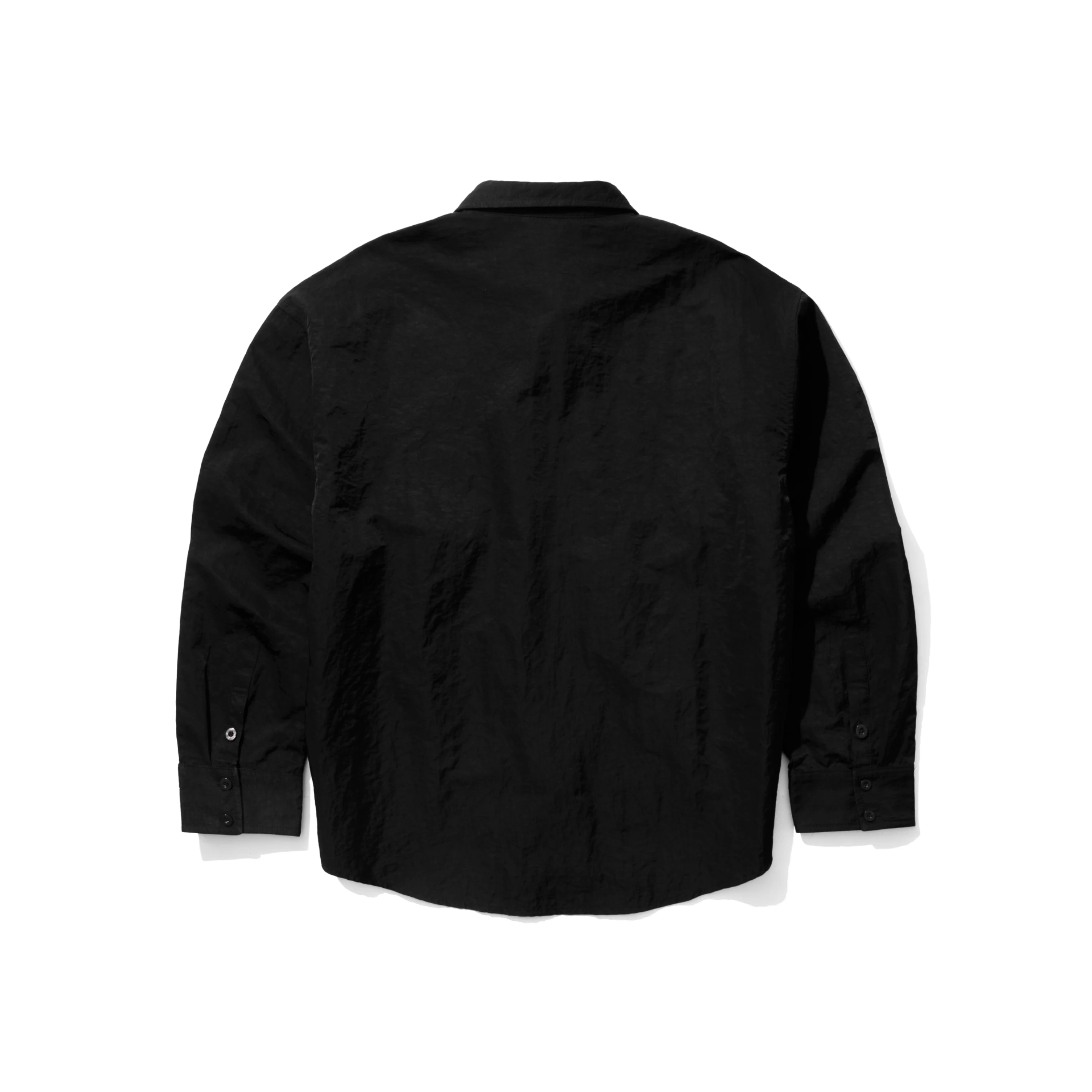 PINBROGROUP LINEN BUTTON DOWN - BLACK