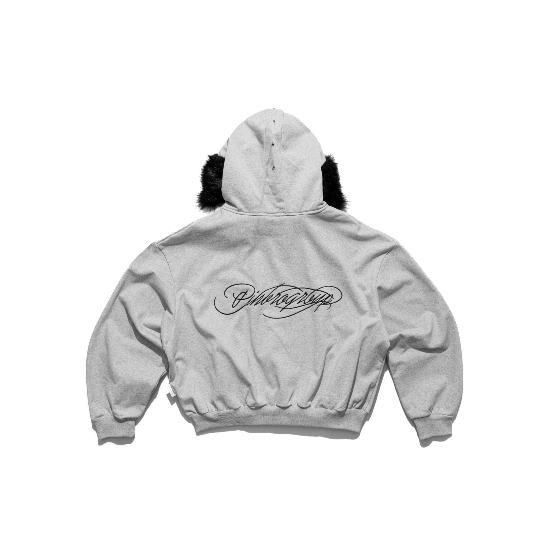 Arctic Leopard Hoodie ZIP - GRAY