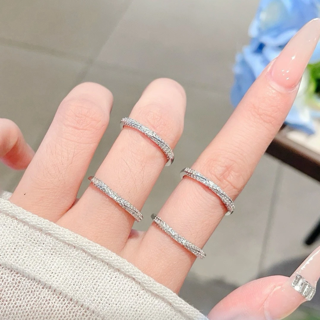 S925銀-莫比帶鑽戒指